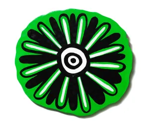 green & black flower