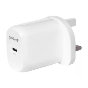 Groove GVMA107WE, USB-C Mains Charger 20W