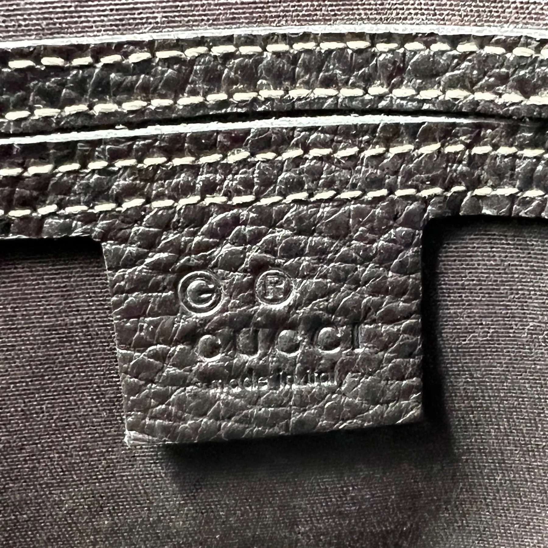 Gucci Crystal GG Logo Monogram Brown Medium Abbey Shoulder Bag