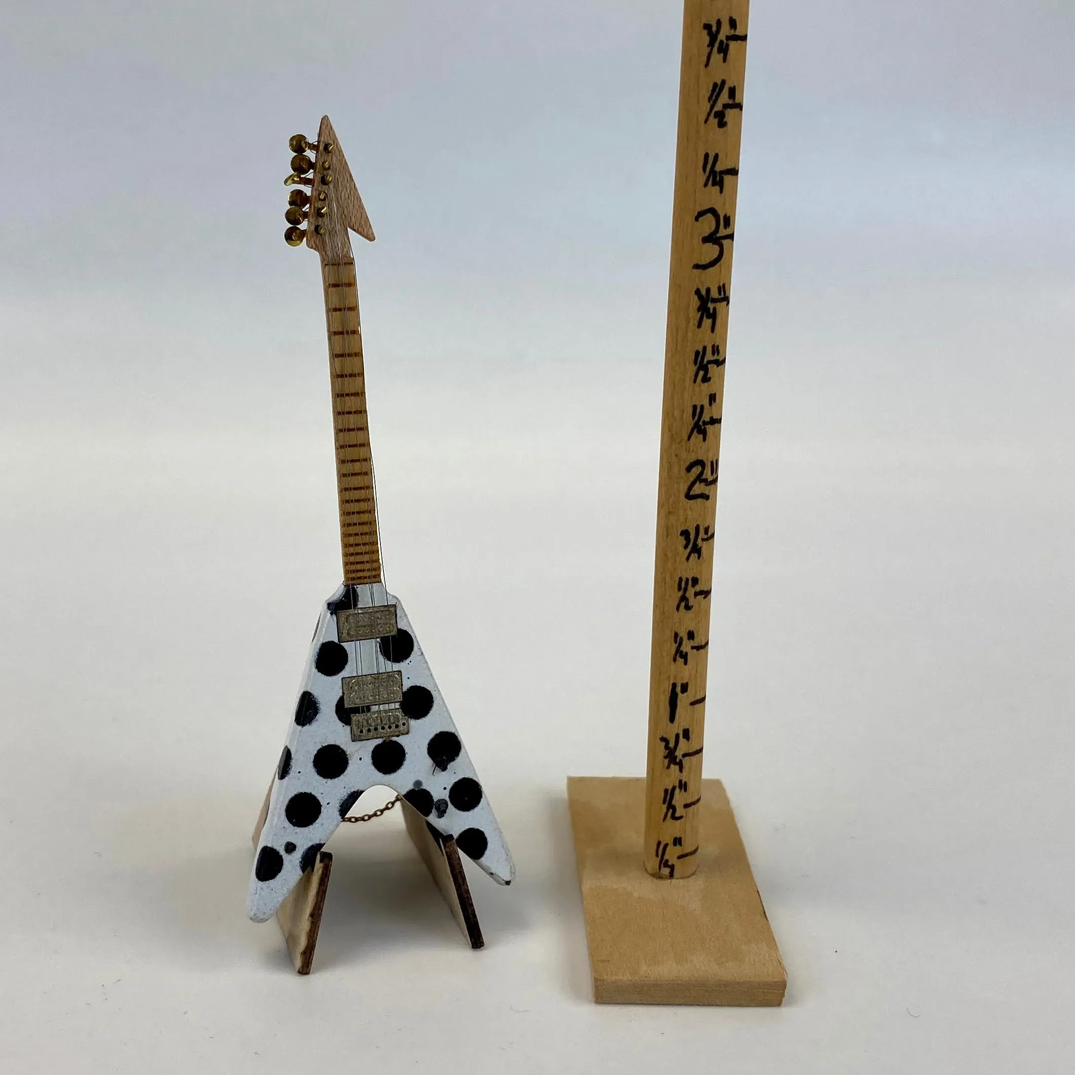 GUITAR:  Randy Rhodes Flying V Electric Guitar