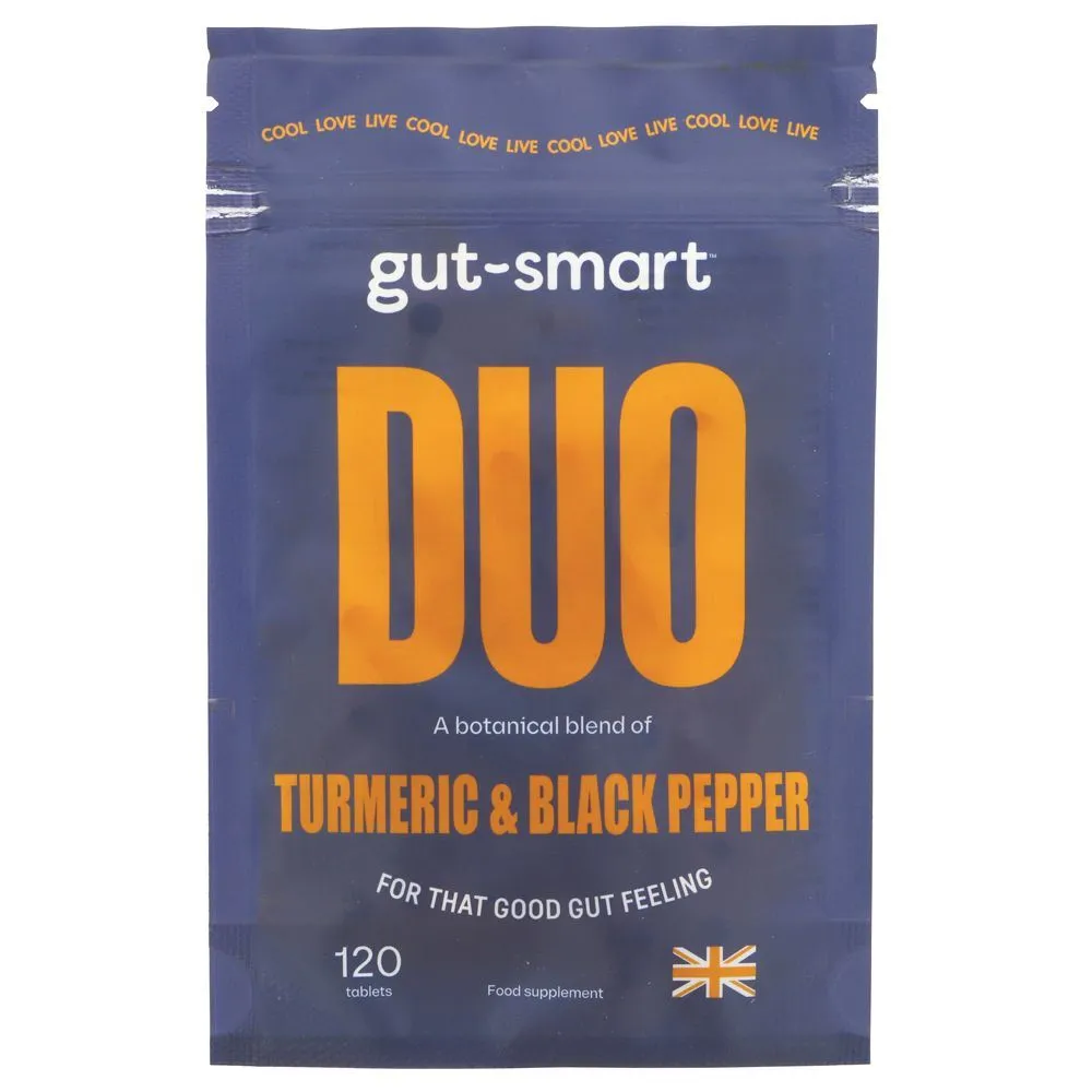 Gut-Smart | DUO Turmeric & Black Pepper | 120 tablets