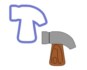 Hammer Cookie Cutter