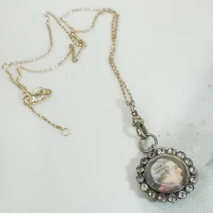 Hand Painted 18thc Miniature Locket Pendant