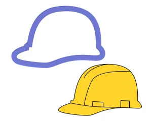 Hard Hat Cookie Cutter