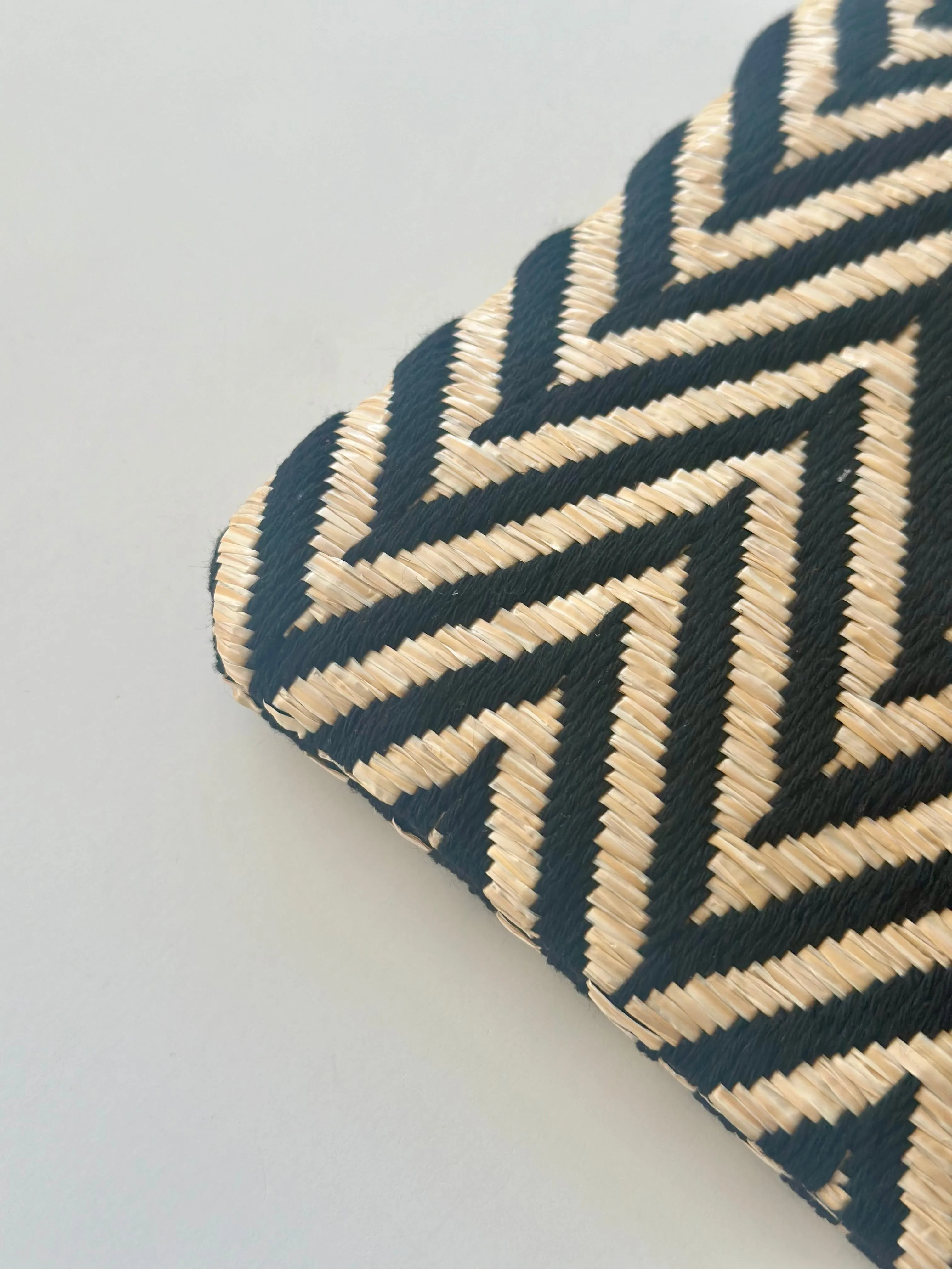 HB29 CHEVRON CLUTCH BAG
