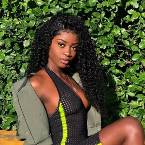 HD Lace Deep Curly Human Hair Full Lace Wig AAB10