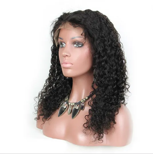 HD Lace Deep Curly Human Hair Full Lace Wig AAB10