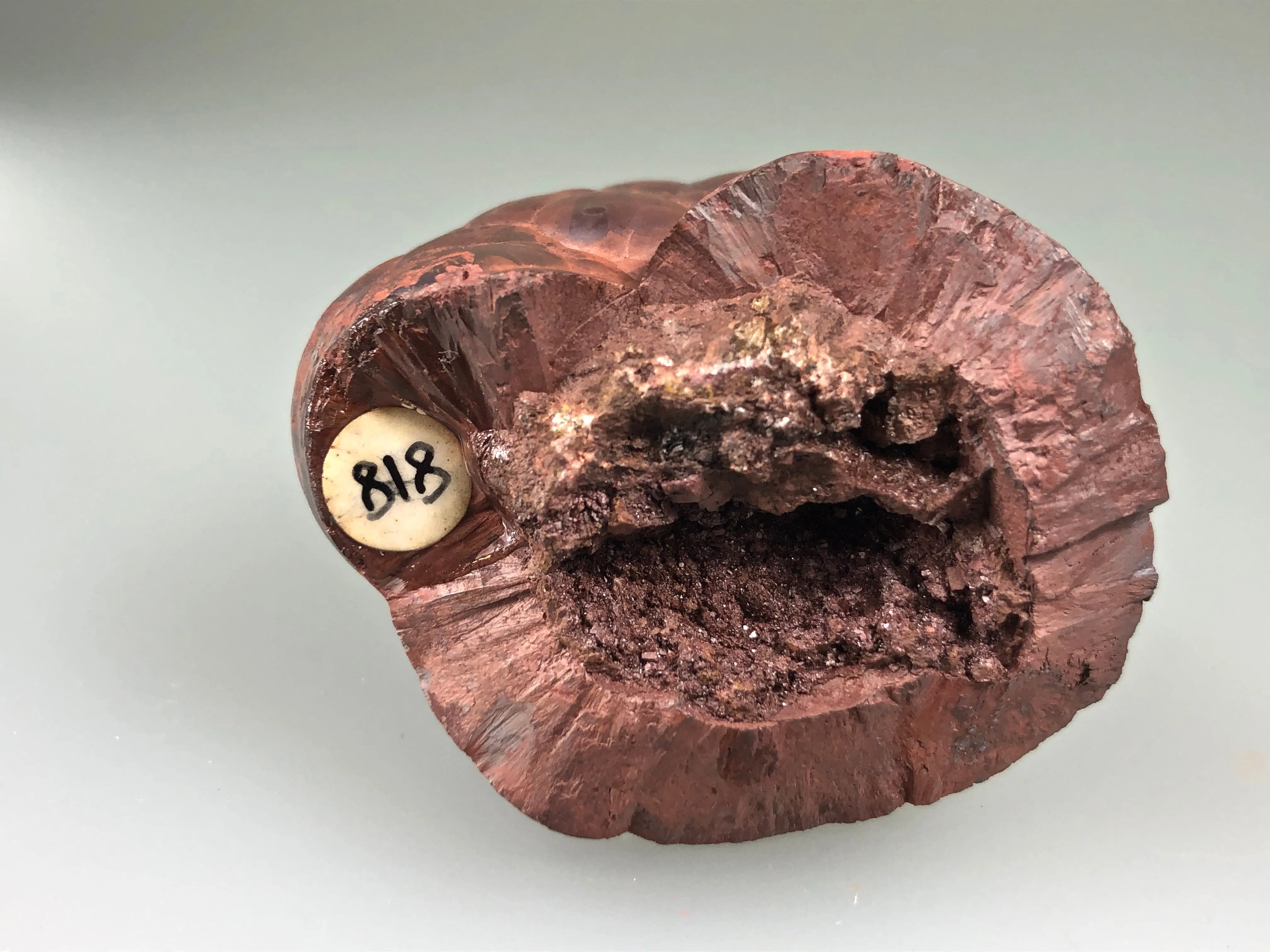Hematite, Cumberland, England, ex. Louis Lafayette Collection #818, Miniature 3.7 x 4.0 x 4.7 cm, $200. Online 12/9
