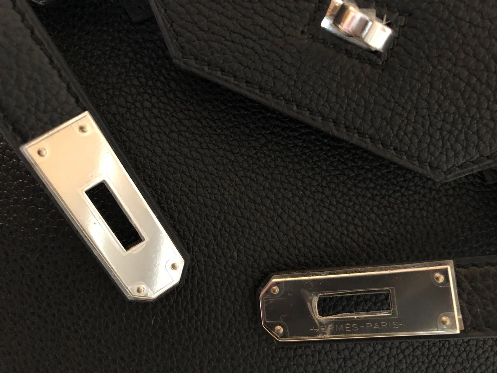 Hermès | Black Togo Birkin with Silver Hardware | 30