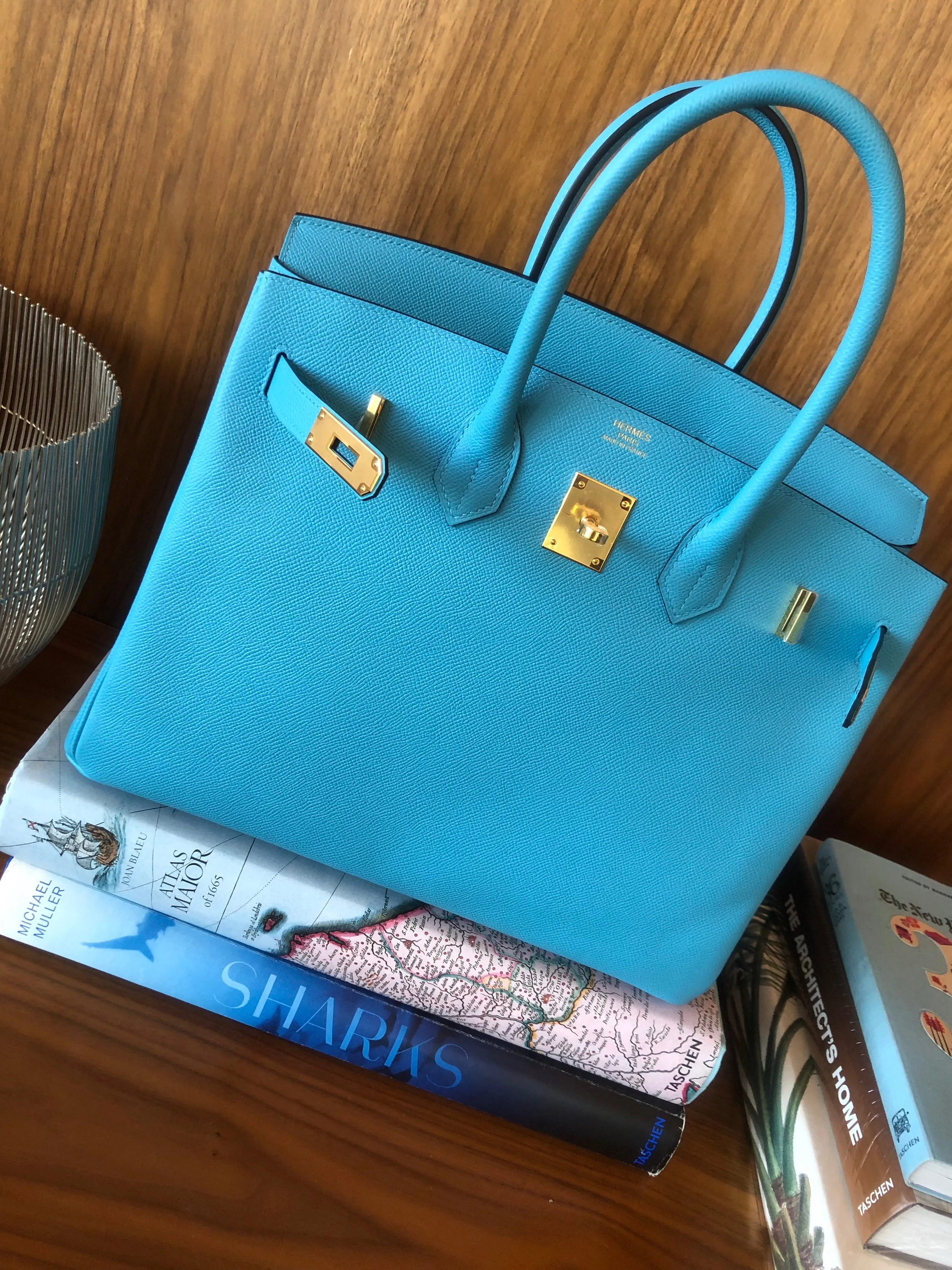 Hermès |Turquoise Birkin with Gold Hardware | 35