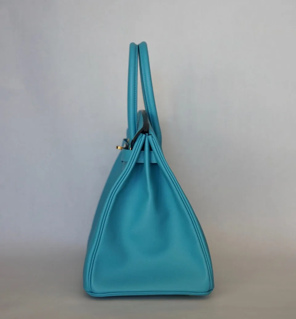 Hermès |Turquoise Birkin with Gold Hardware | 35
