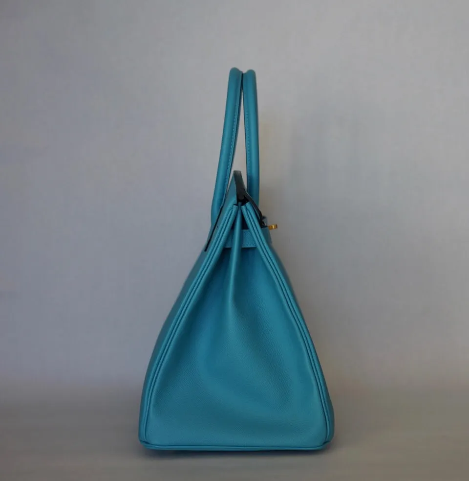 Hermès |Turquoise Birkin with Gold Hardware | 35