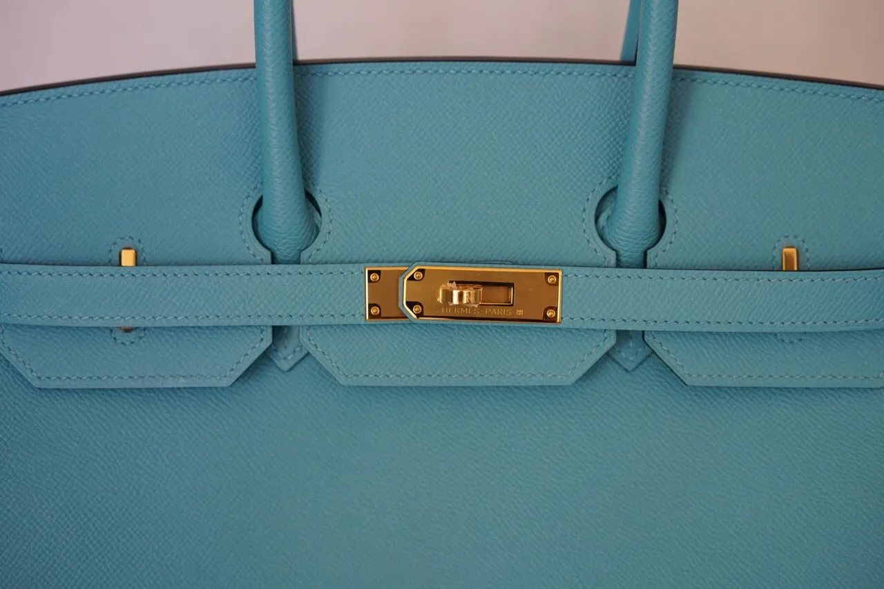 Hermès |Turquoise Birkin with Gold Hardware | 35