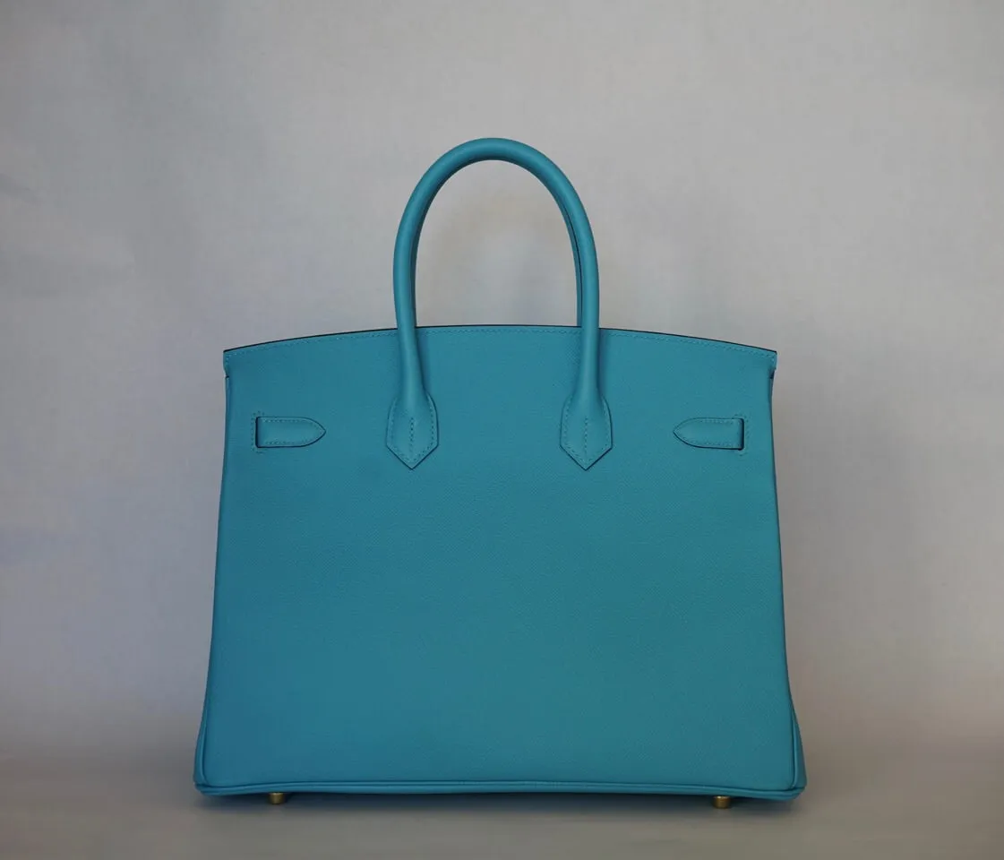 Hermès |Turquoise Birkin with Gold Hardware | 35