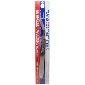 HG Angled Tweezers Round Tip [74108]