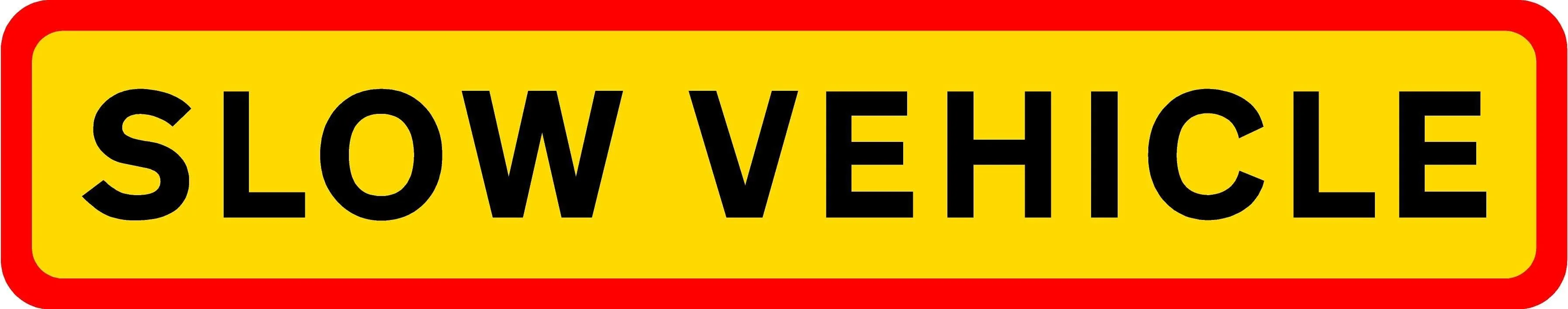 HGV Marker Board - Slow Vehicle