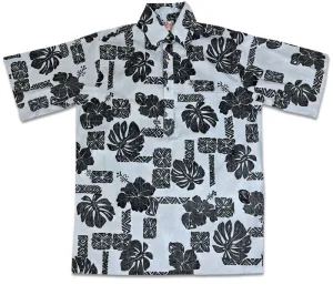 Hibiscus Pareo Pullover (Silver)