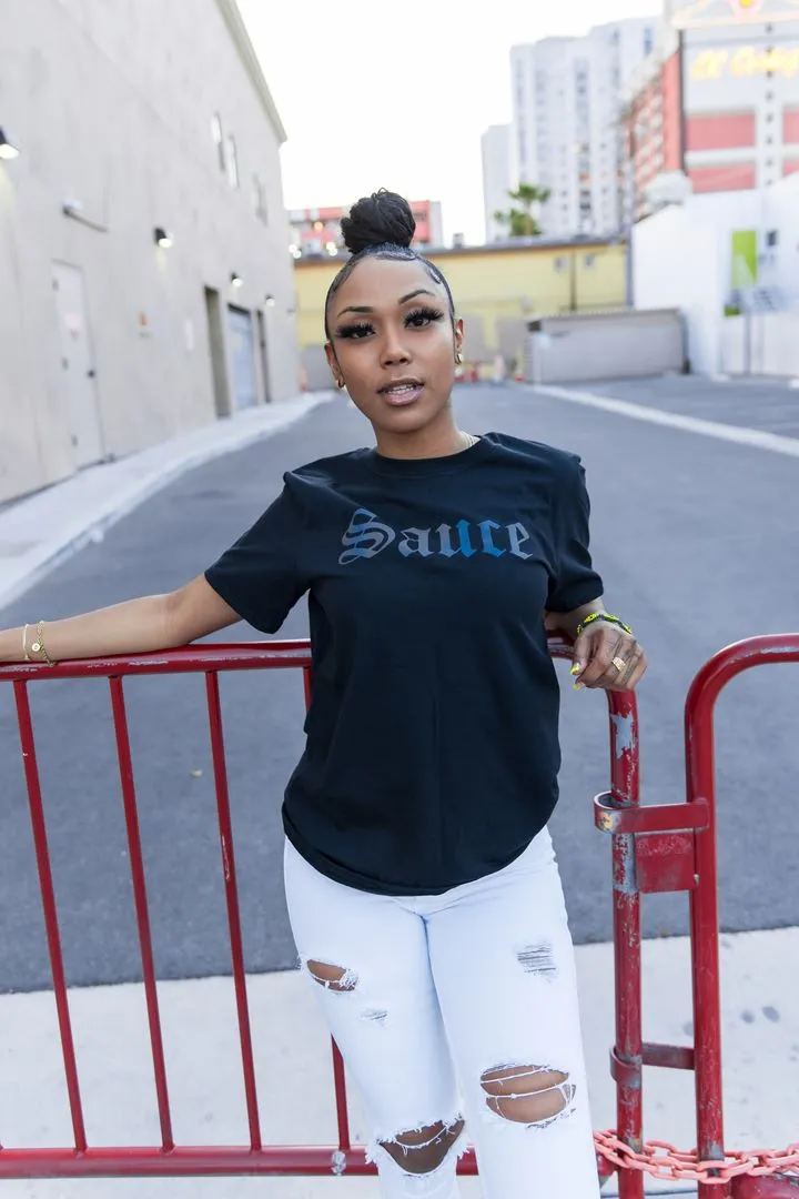 Holographic Reflective Sauce (OE) | Black Tee