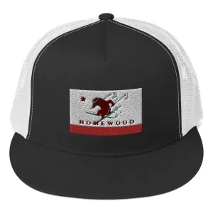 Homewood CA Flag Ski Trucker Cap