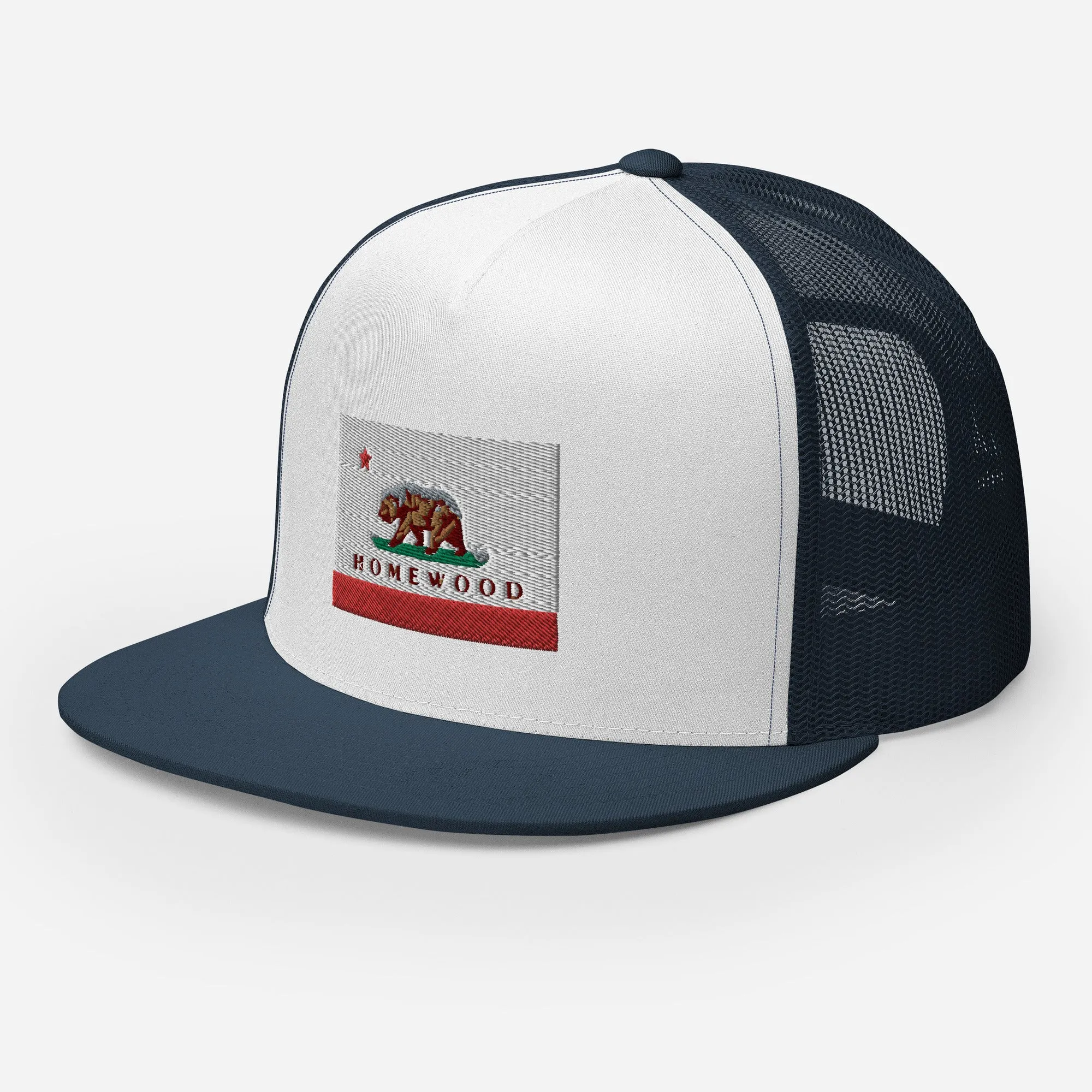 Homewood CA Flag Trucker Cap