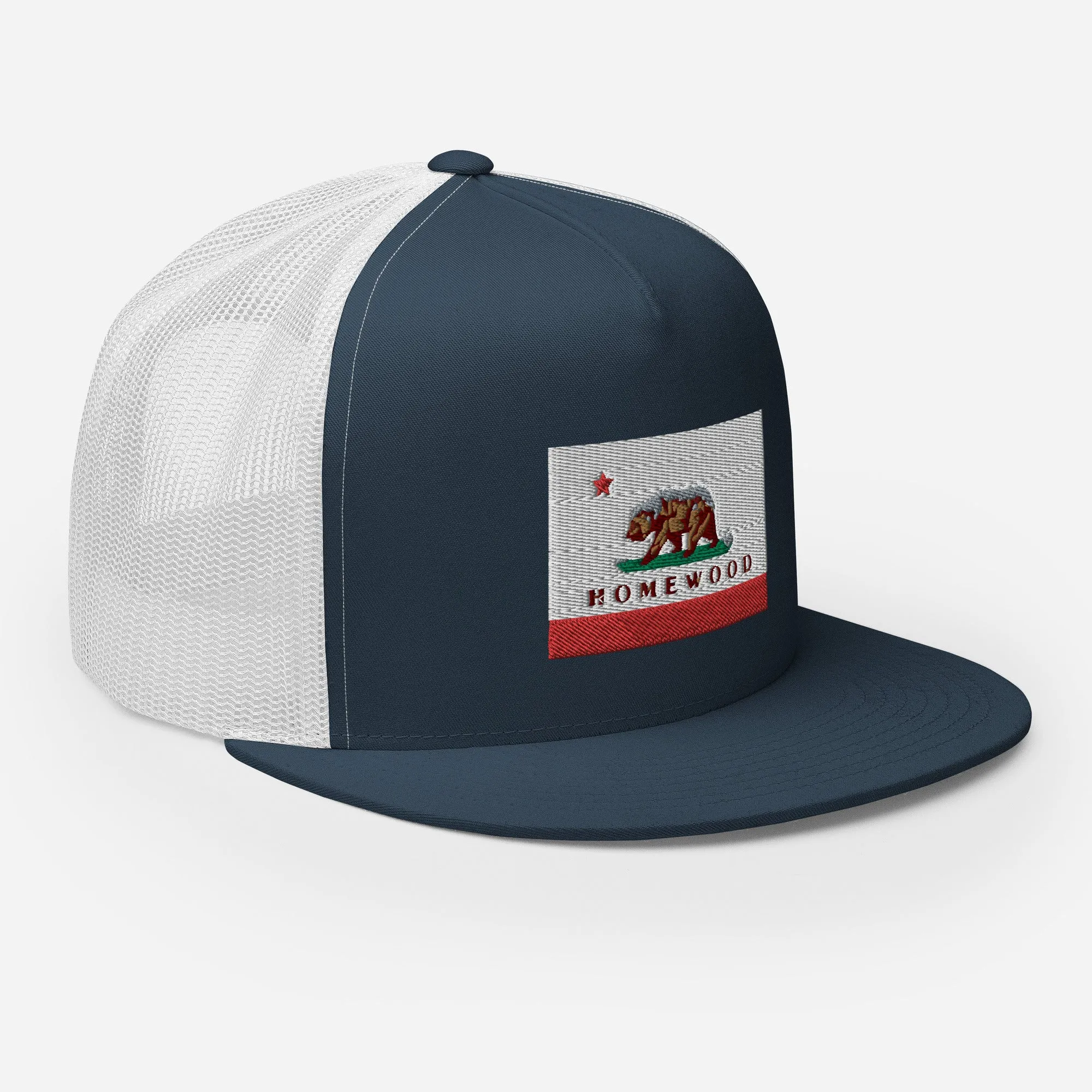 Homewood CA Flag Trucker Cap