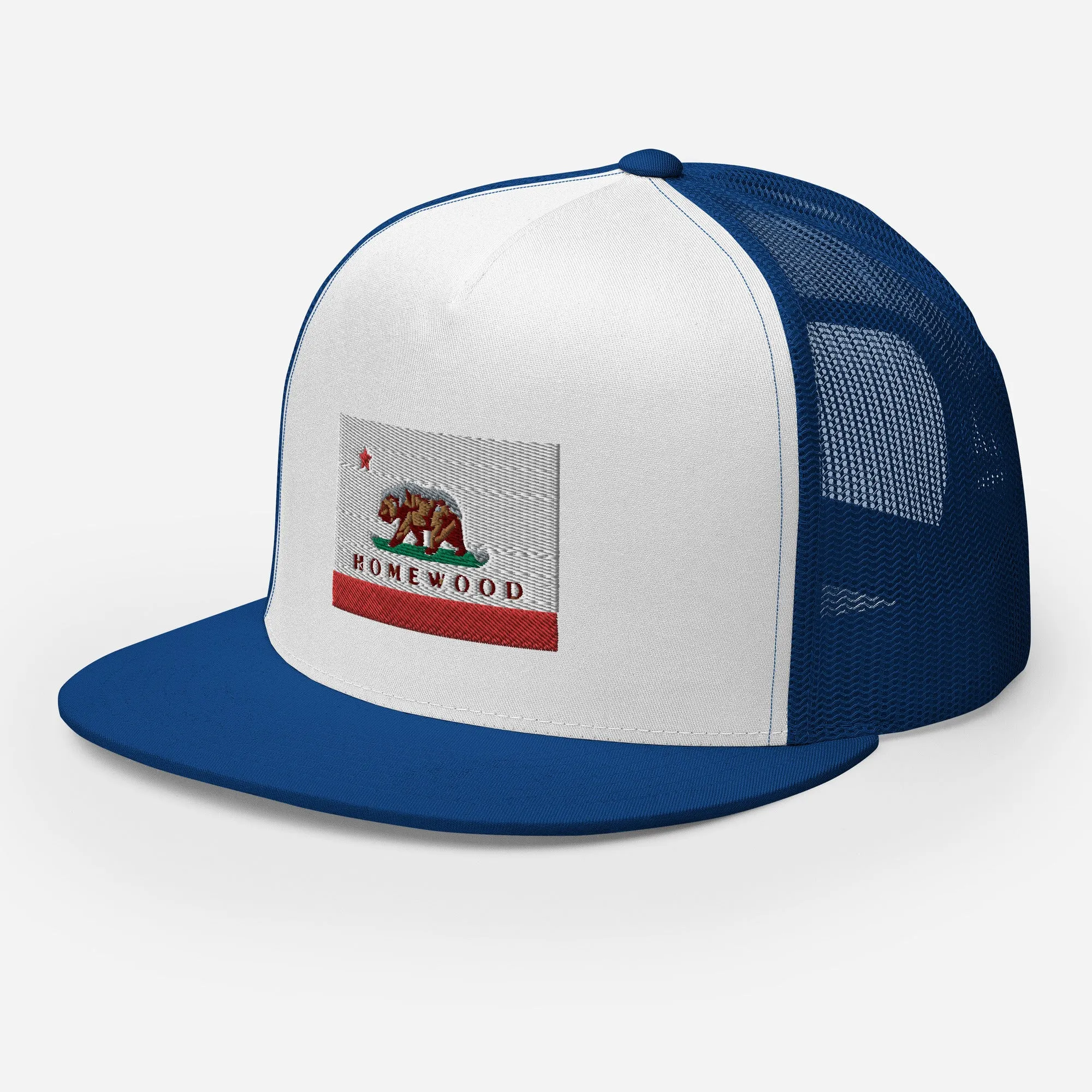 Homewood CA Flag Trucker Cap