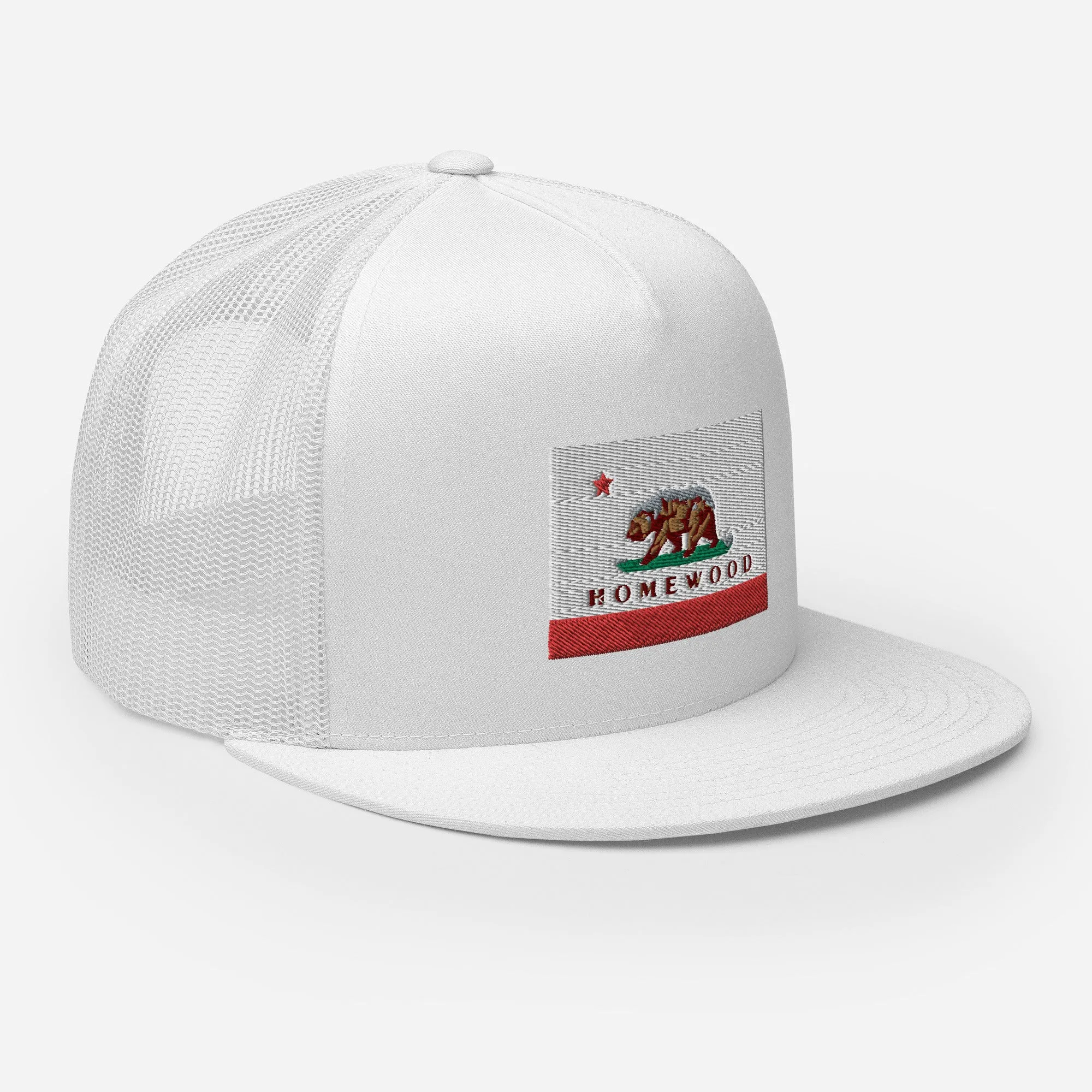 Homewood CA Flag Trucker Cap