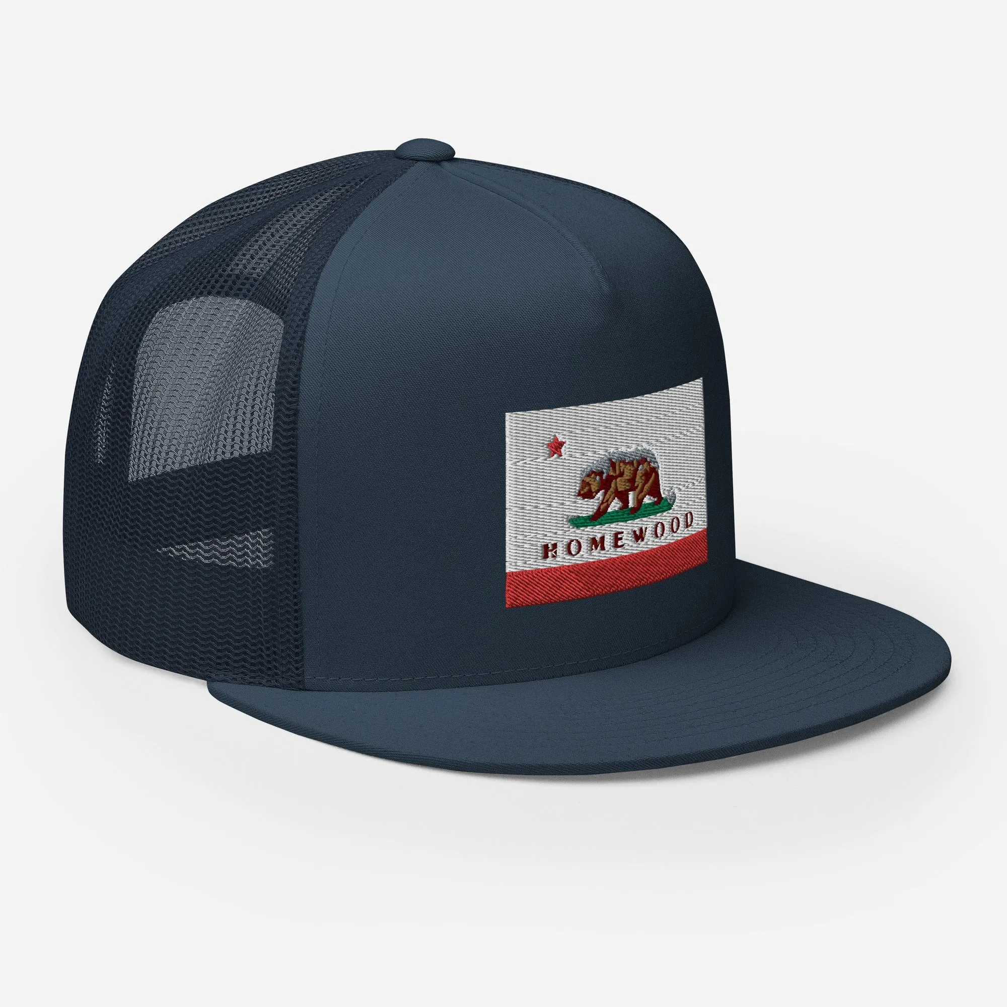 Homewood CA Flag Trucker Cap