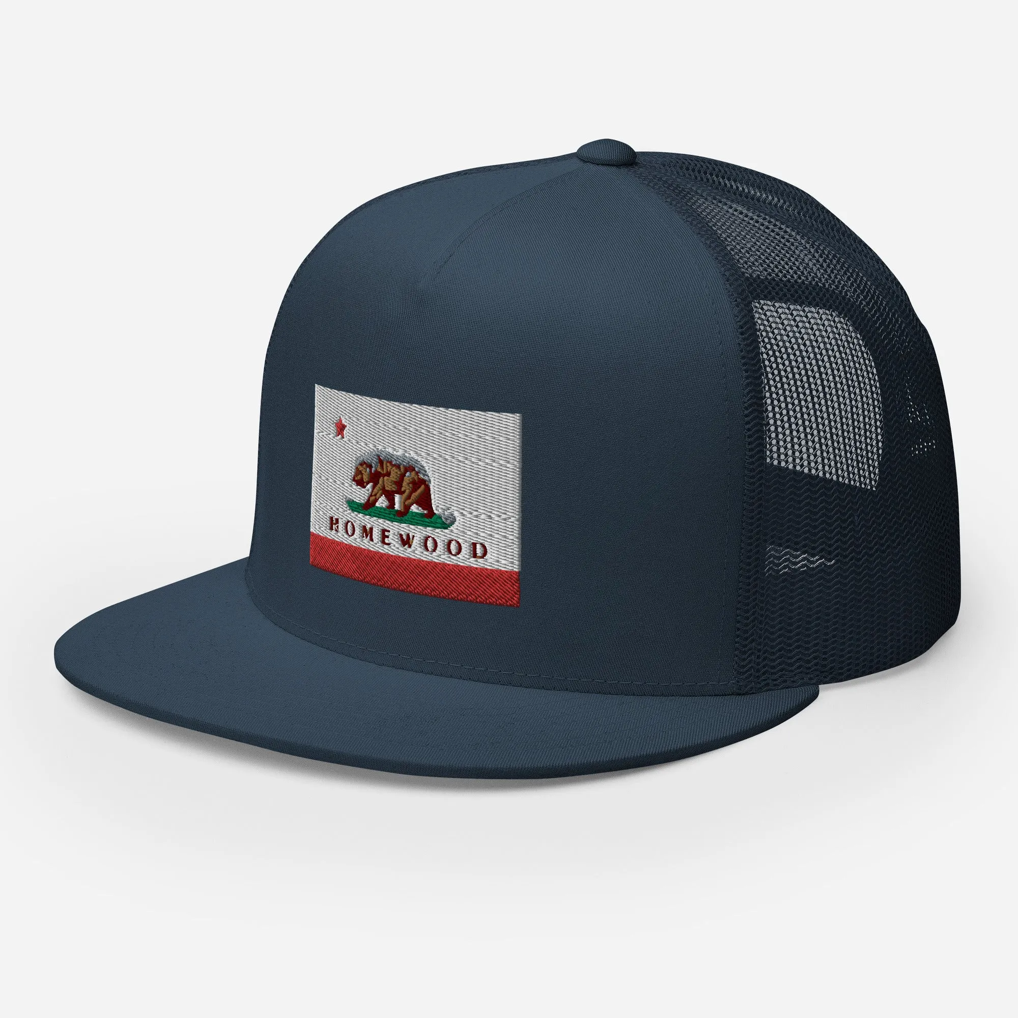 Homewood CA Flag Trucker Cap