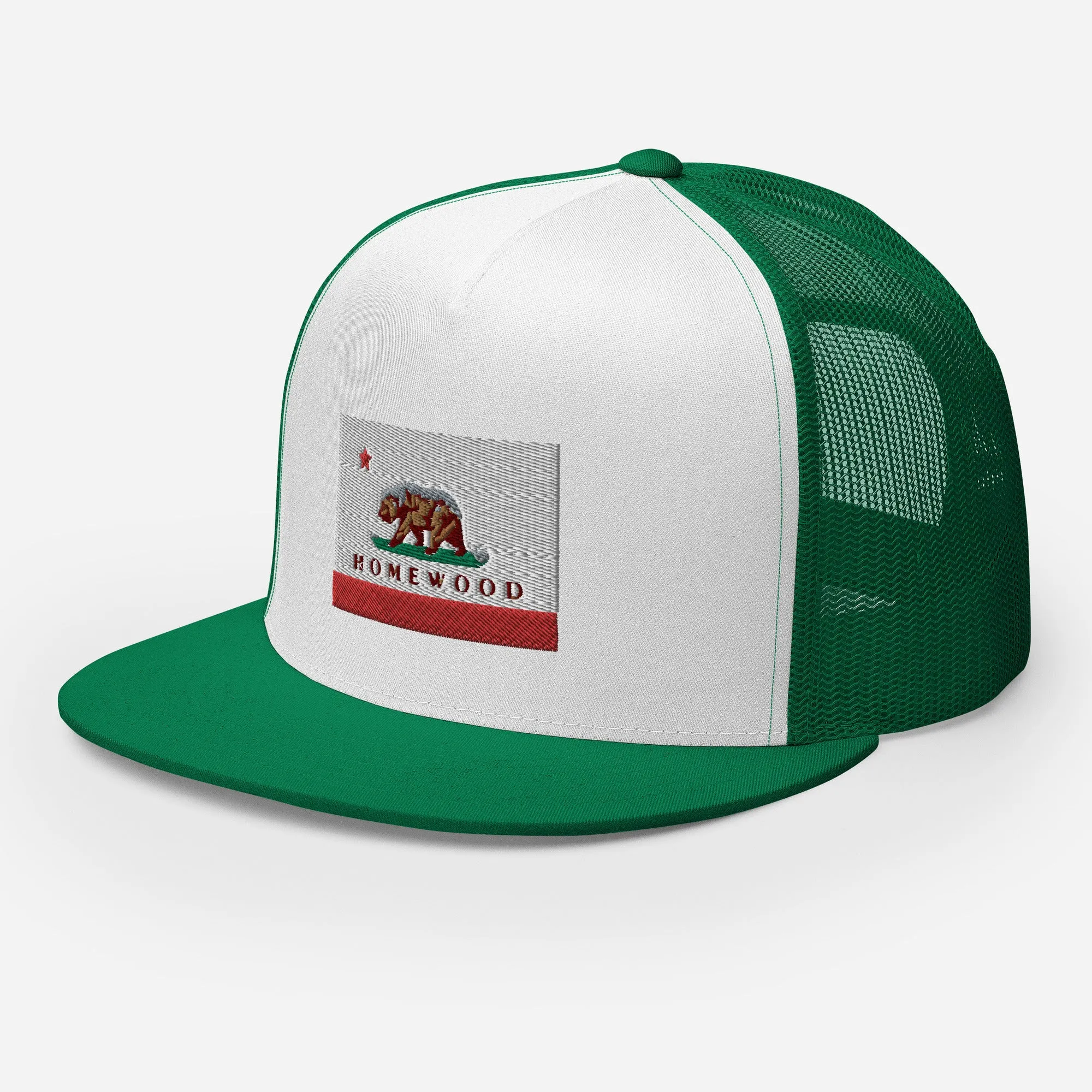 Homewood CA Flag Trucker Cap