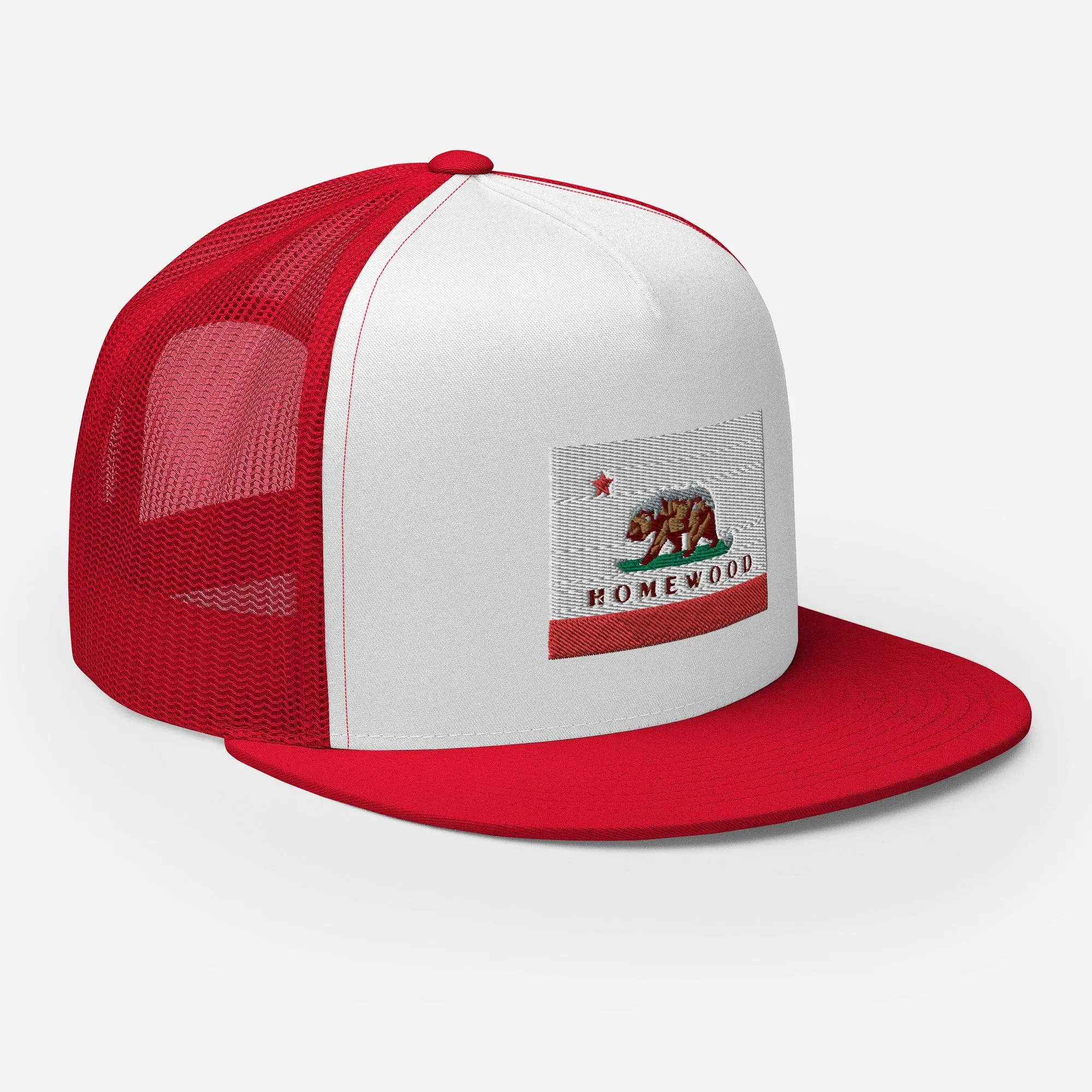 Homewood CA Flag Trucker Cap