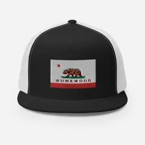 Homewood CA Flag Trucker Cap