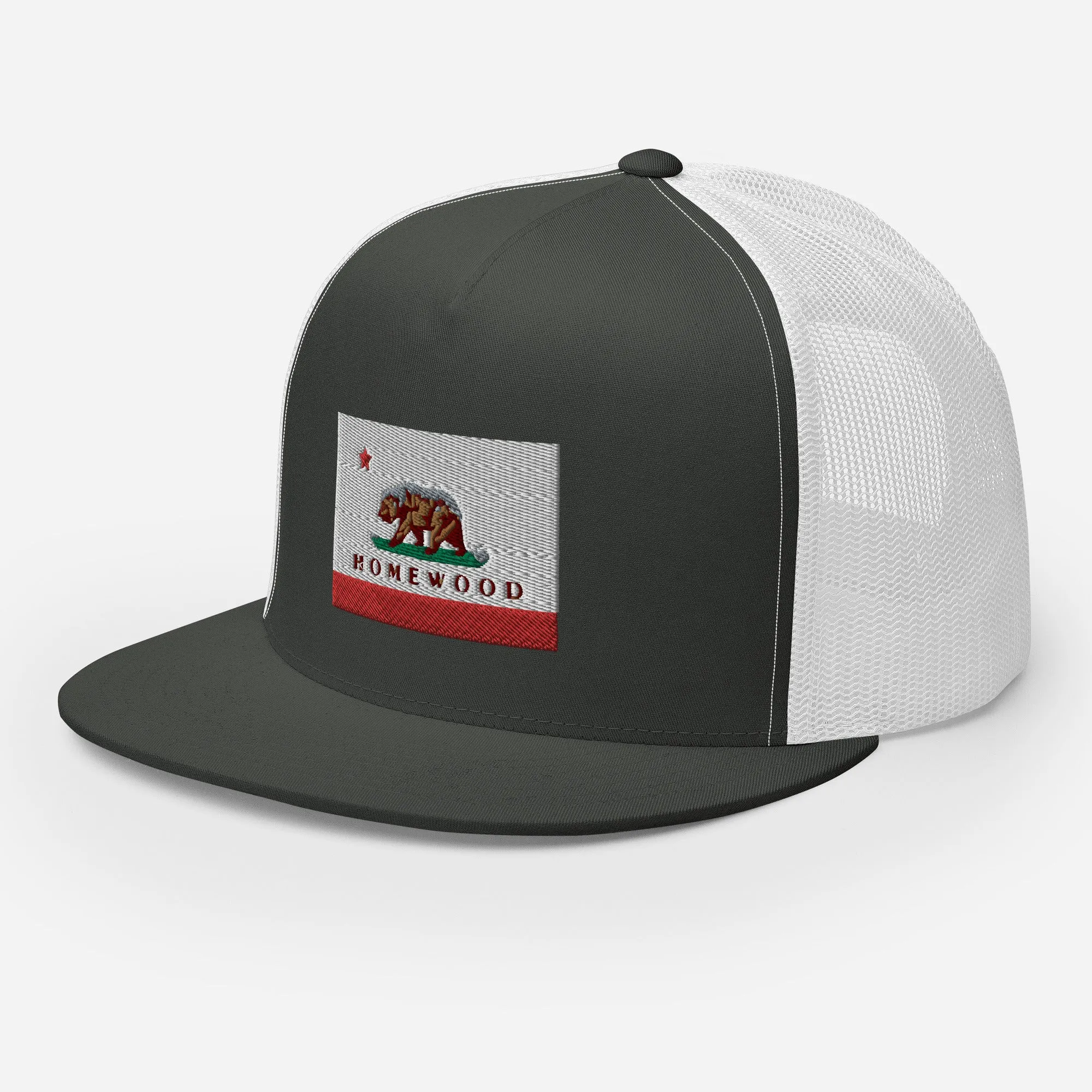 Homewood CA Flag Trucker Cap