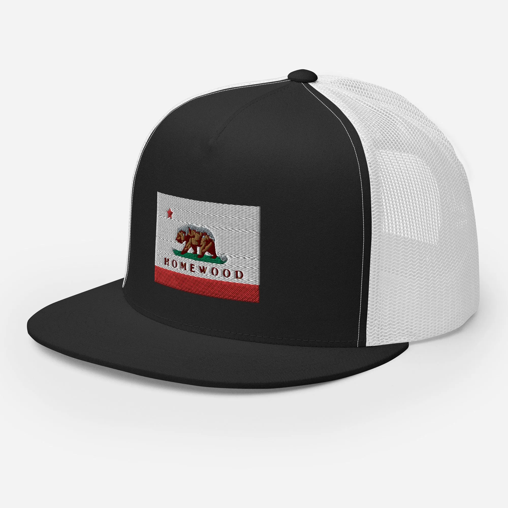 Homewood CA Flag Trucker Cap