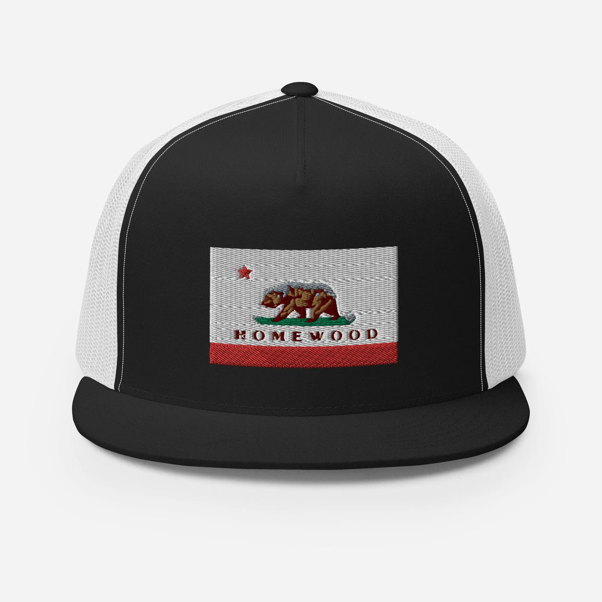 Homewood CA Flag Trucker Cap