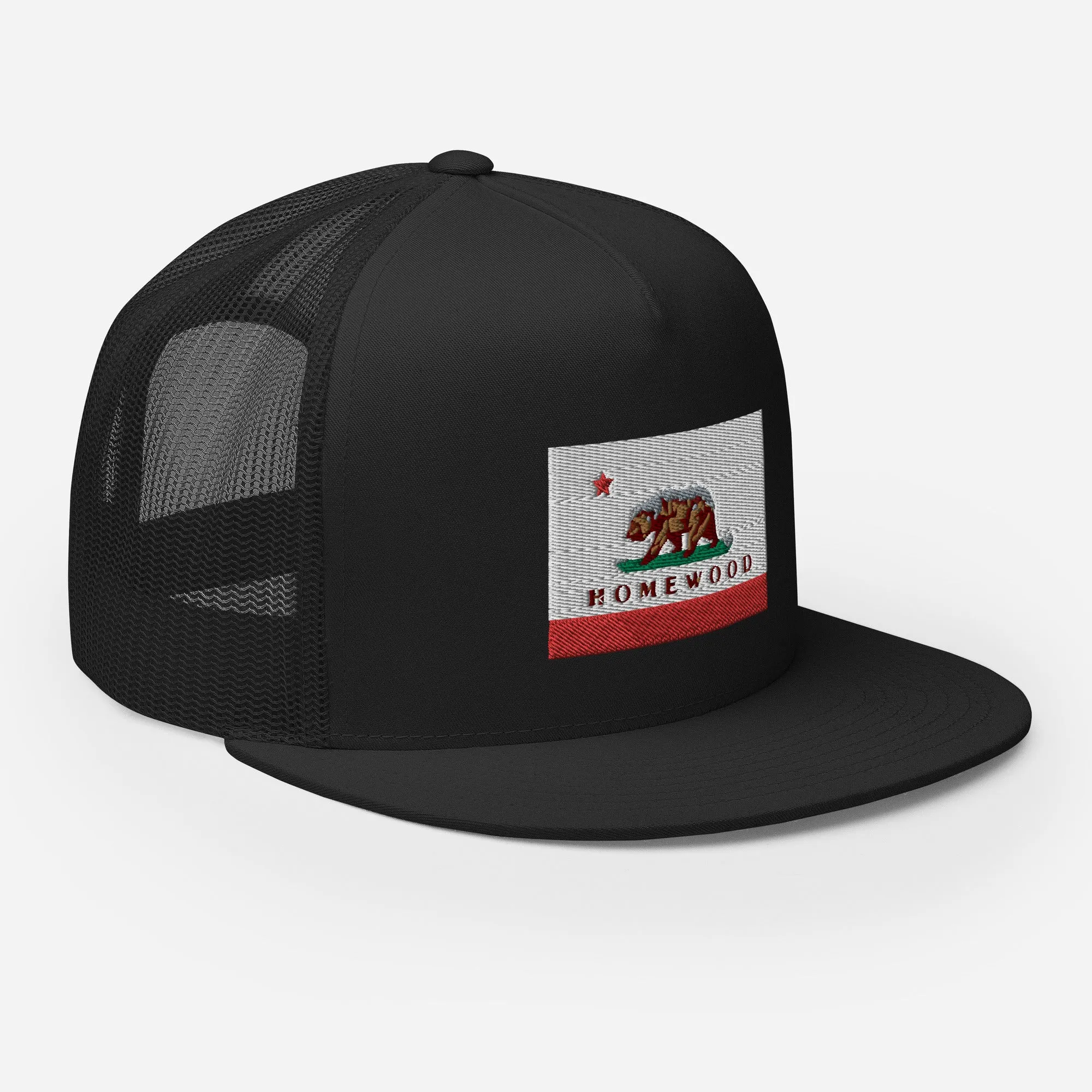 Homewood CA Flag Trucker Cap
