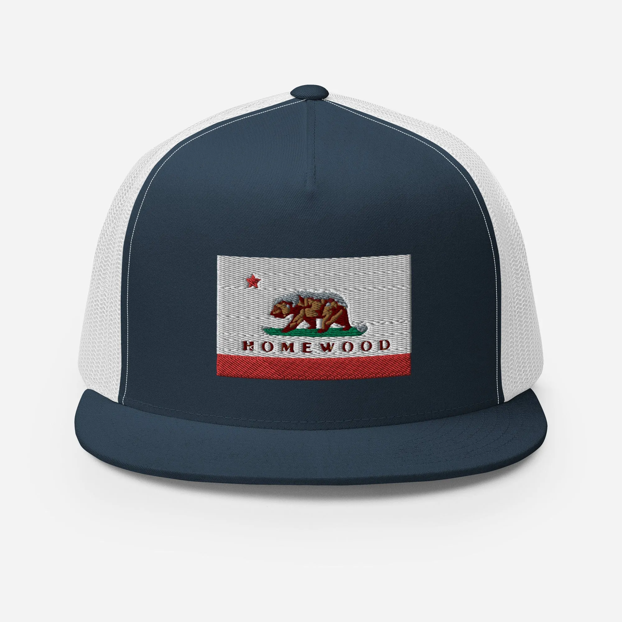 Homewood CA Flag Trucker Cap