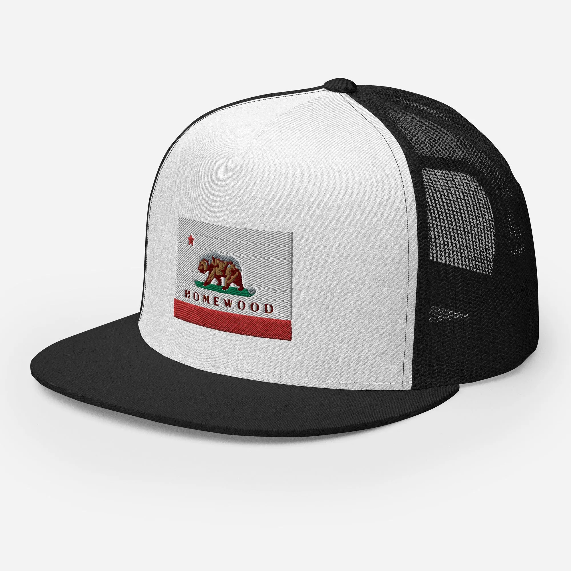 Homewood CA Flag Trucker Cap