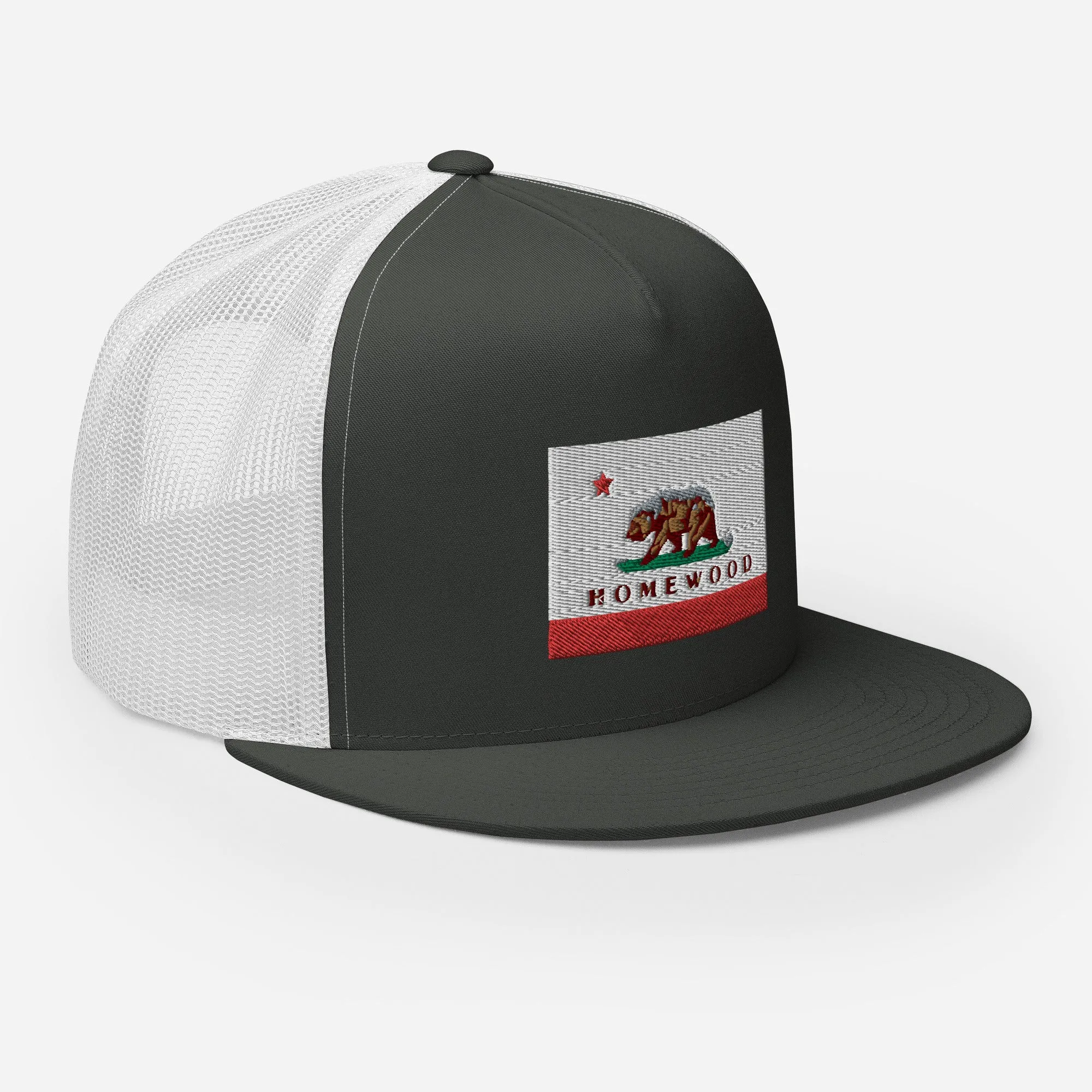 Homewood CA Flag Trucker Cap
