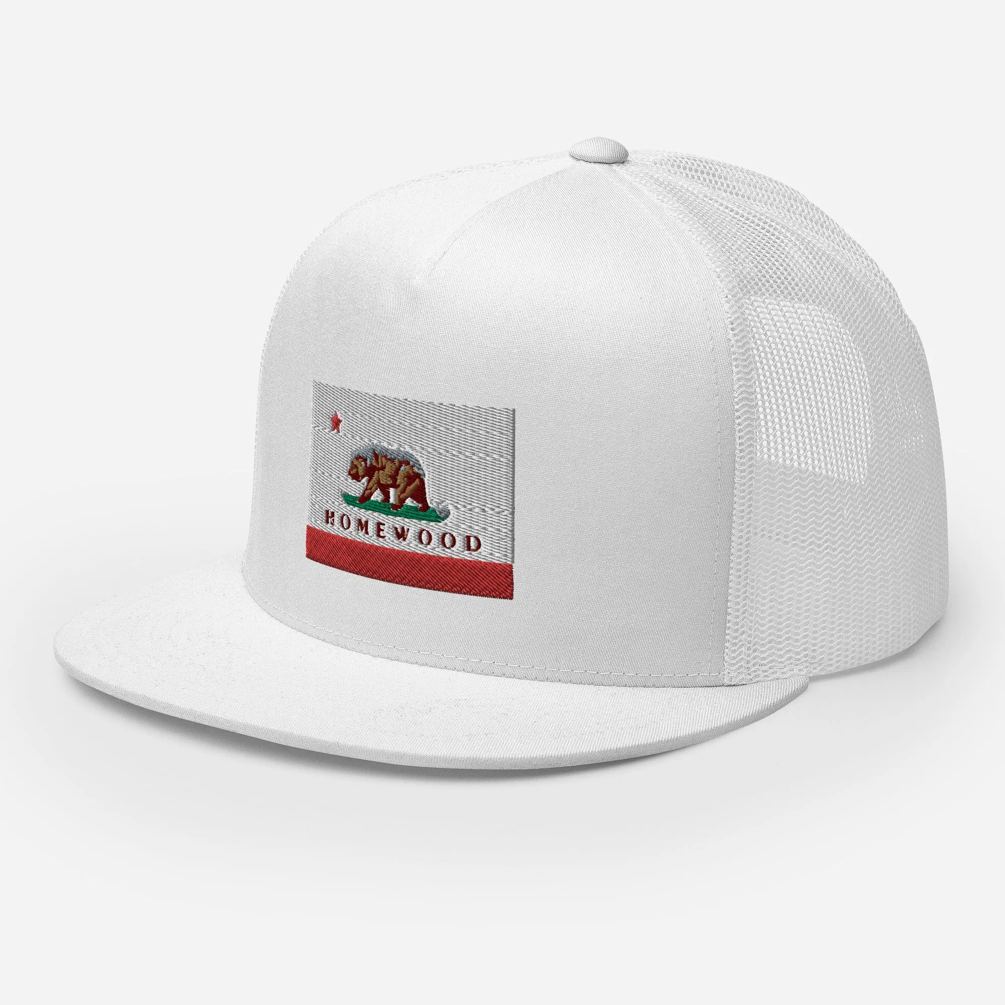 Homewood CA Flag Trucker Cap