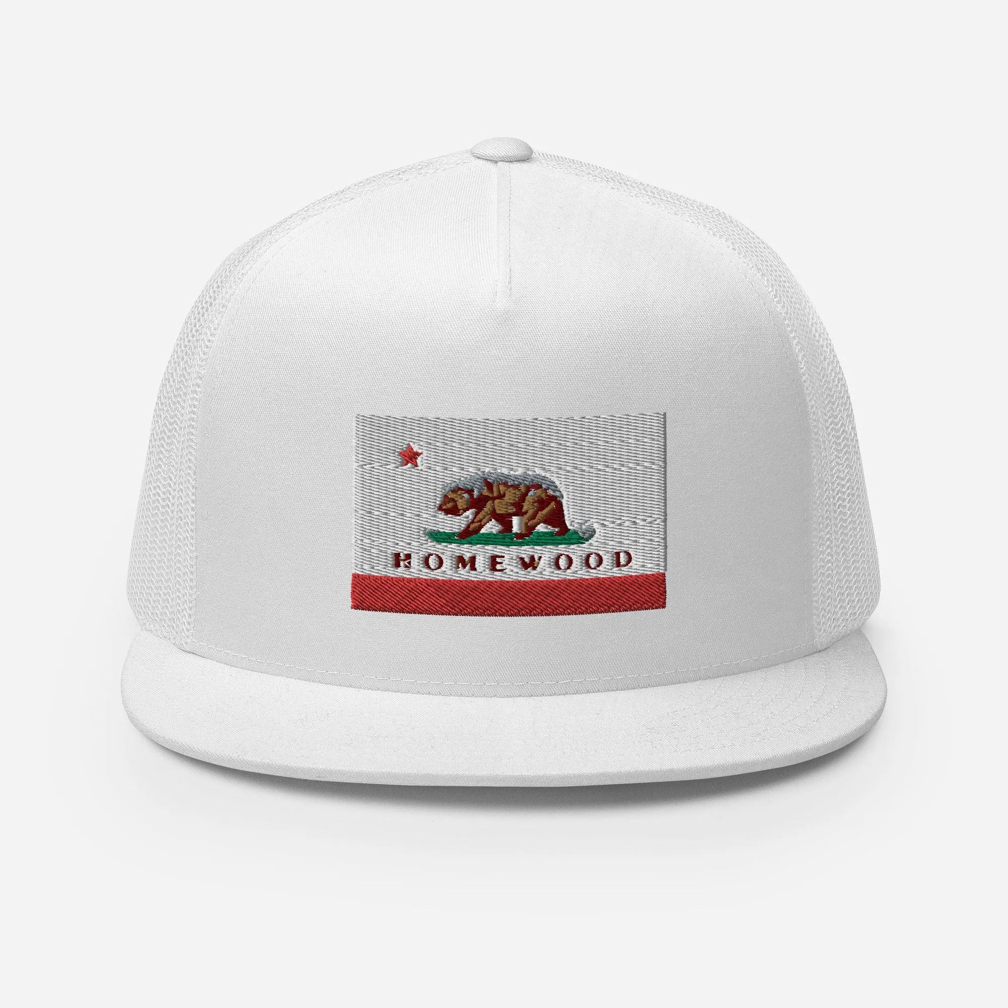 Homewood CA Flag Trucker Cap