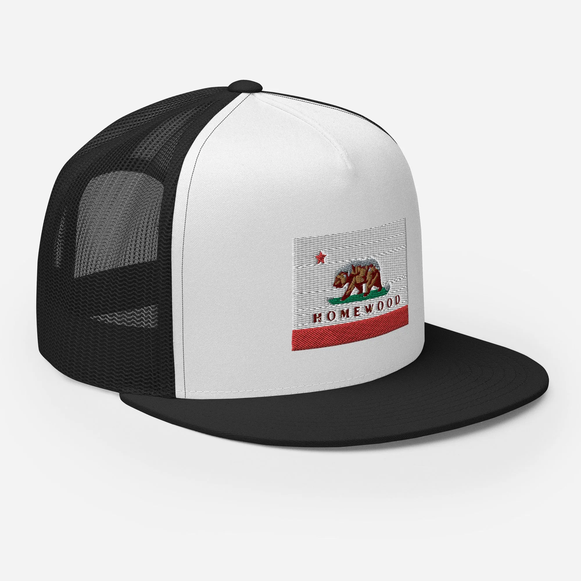 Homewood CA Flag Trucker Cap
