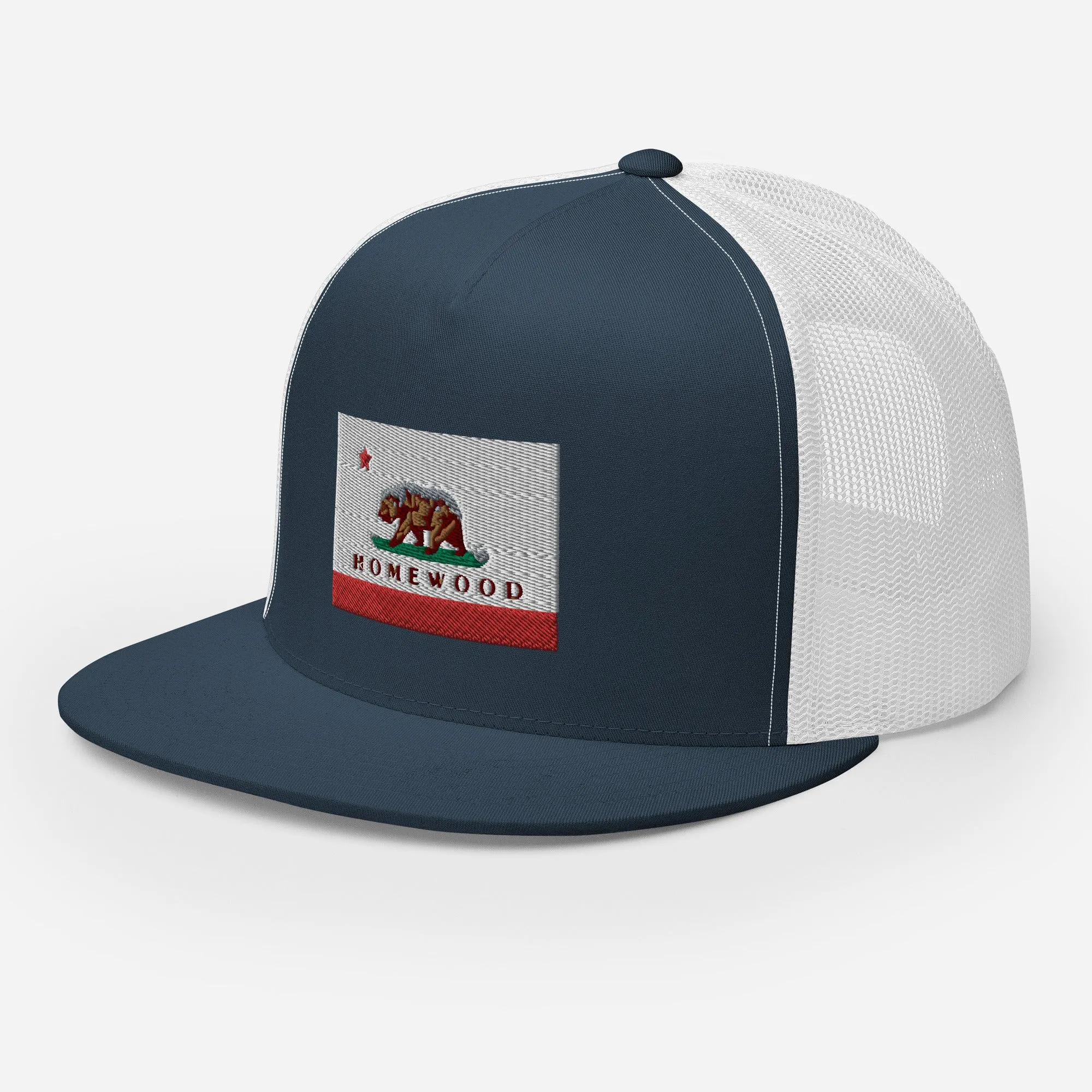 Homewood CA Flag Trucker Cap