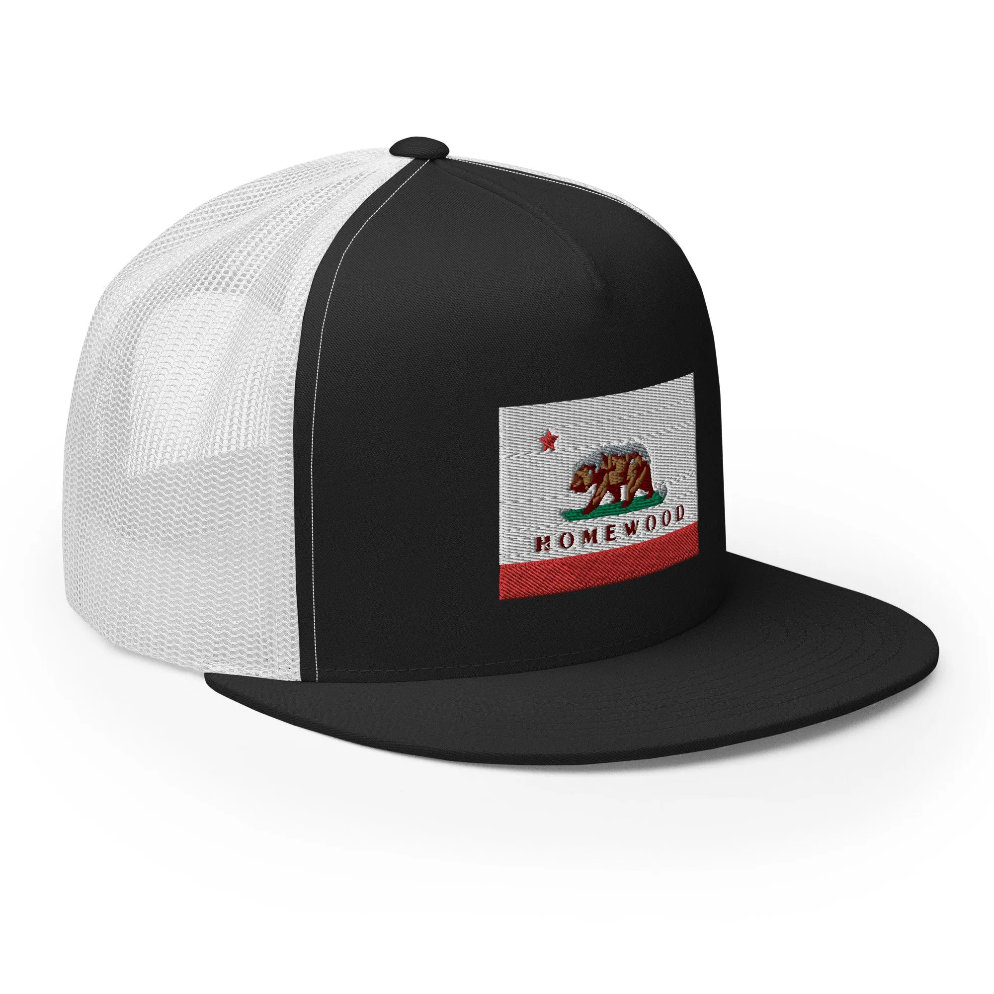 Homewood CA Flag Trucker Cap
