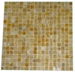 Honey Onyx Polished Mosaic Tiles 4x4 Sample of 5/8 x 5/8