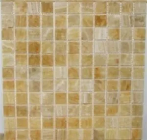 Honey Onyx Polished Mosaics Tiles 4x4 Sample of 1 X 1