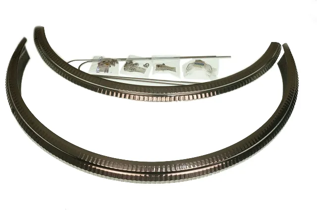 Honjo Polished H79C Hammered Mudguards