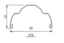 Honjo Polished H79C Hammered Mudguards