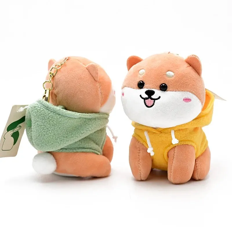 Hoodie Dog Plush Keychain
