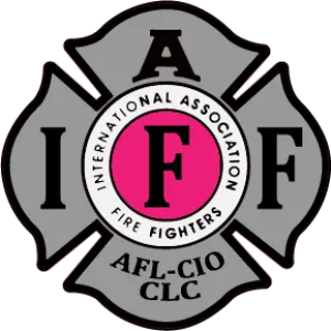 IAFF GREY/BLACK/PINK CENTER